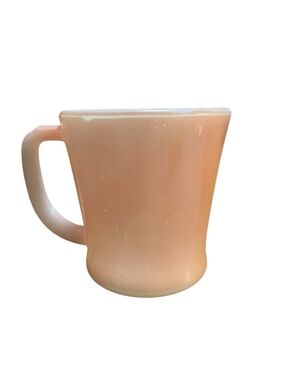 Vintage Anchor Hocking Fire King Oven Yellow Milk Glass Coffee Mug Made in USA